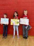 Grade school poster contest winners 3rd & 4th grades.